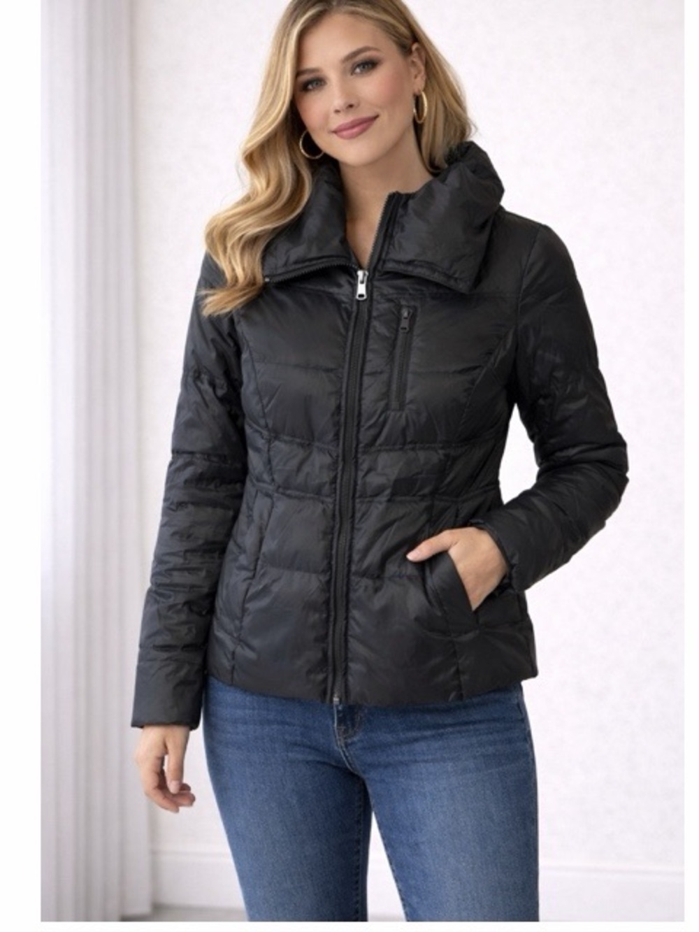 Andrew Marc New‎ York Black Down Puffer Jacket